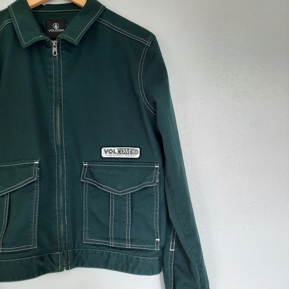 Volcom | Green Zip Up Jacket